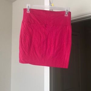Pink mini skirt